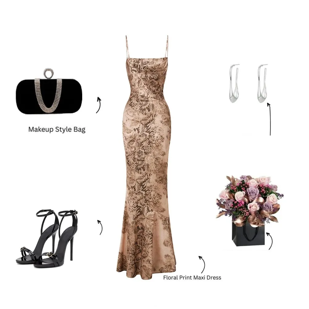 Suninhesrt Luxury Dresses for Woman Party Elegant Strappy Maxi Leopard Print Dress Soft Mermaid Beach Evening Dresses Ladies — image 6