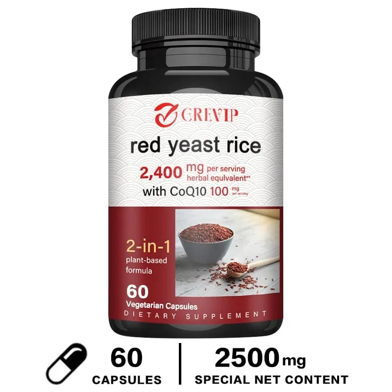 Red Yeast Rice 2400mg - Cholesterol Supplement Supports Overall Health Promotes Heart and Immune Health Antioxidant — image 11
