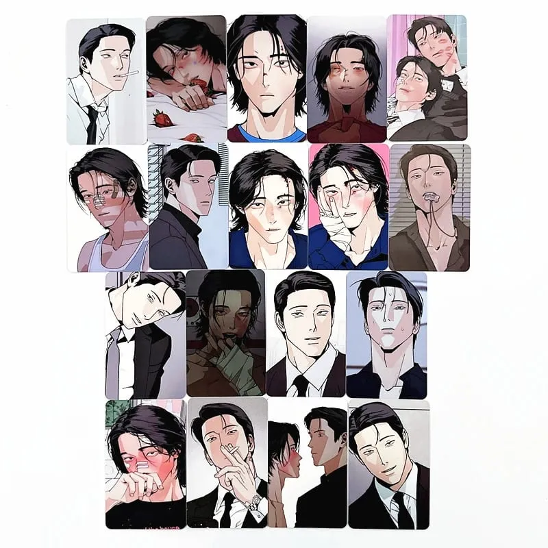 18PCS Korean BL Manhwa God's Peace Photo Cards Set - Manga Characters LOMO Card Perfect Gift for Fans — image 5