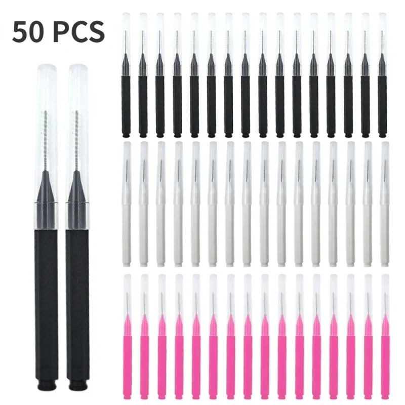 5-50PS Portable Mini Eyebrow Brushes Disposable Eyelash Brow Lifting Brush Applicators Lash Extension Comb Beauty Makeup Tools — image 8