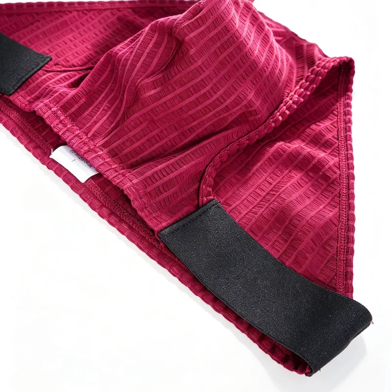 Men Vertical Stripe Mesh Bikini Briefs 3D Pouch Underwear Low Waist Elastic Waistband Breathable Male Panties DP911 3256812861254528 — image 9