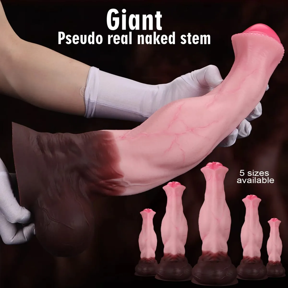 Huge Soft Silicone Knot Horse Dildo Large Long Realistic Thick Suction Cup Dildos For Women Men Big Animal Penis Adult Sex Toys — image 3