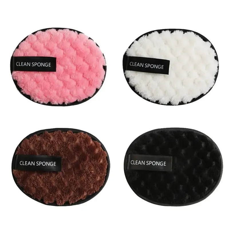 Washable Reusable Cloth Facial Cleansing Rounds Pads Makeup Removers Private Label Cleanser Sponge