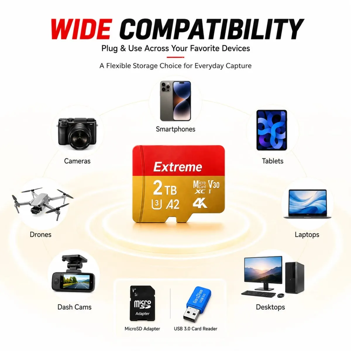 High-Speed 128GB Micro TF Card Class10 256GB Flash Card 512GB Memory Card for Smartphone Tablet — image 5
