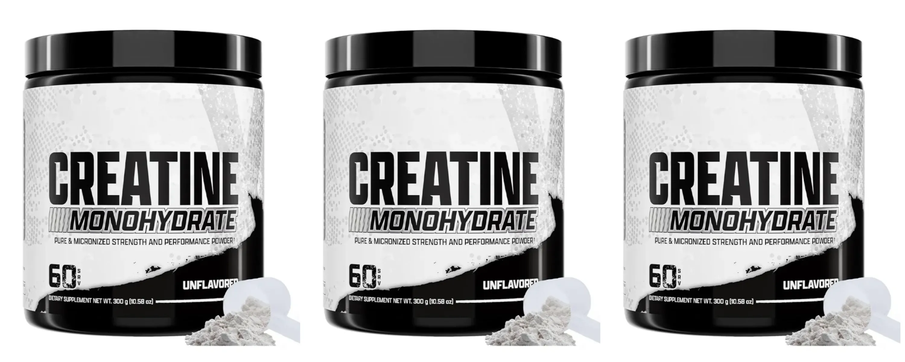 Creatine Monohydrate Powder 5g Per Serving Supports Strength Muscle Recovery Unflavored 60 Servings 300g