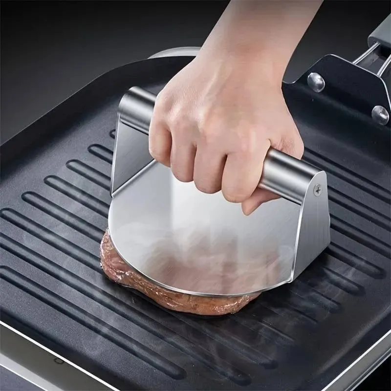 New Stainless Steel Smash Burger Press | Heavy Duty Patty Maker & Smasher Mold for BBQ Grilling Kitchen (Non-Stick) — image 6