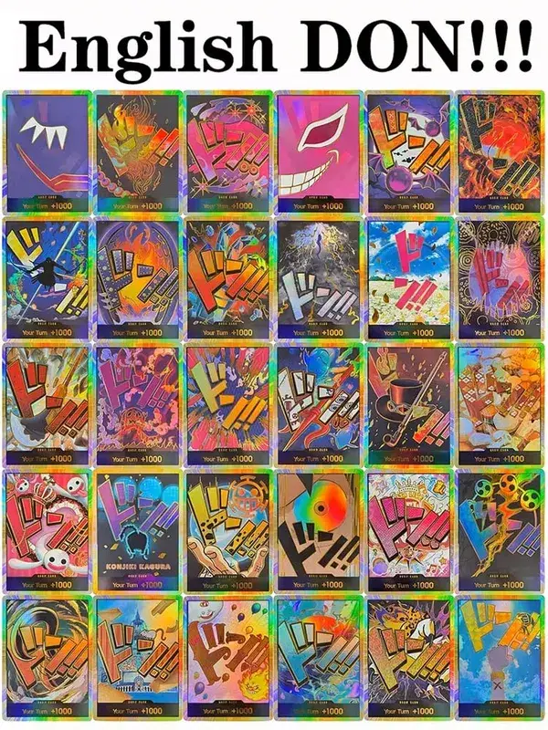 10PCS DON OPCG English TCG Gold DON!!! Collection Cards Zoro Ace Doflamingo Rebecca FOIL NM Refraction Flash Cards ToyGifts OPCG — image 33