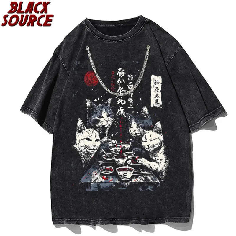 T078 Cute Cartoon Cow Print Hoodie, Washed Neutral Style Pullover Sweatshirt, Fashion Trend Casual Streetwear Daily Wear — image 7
