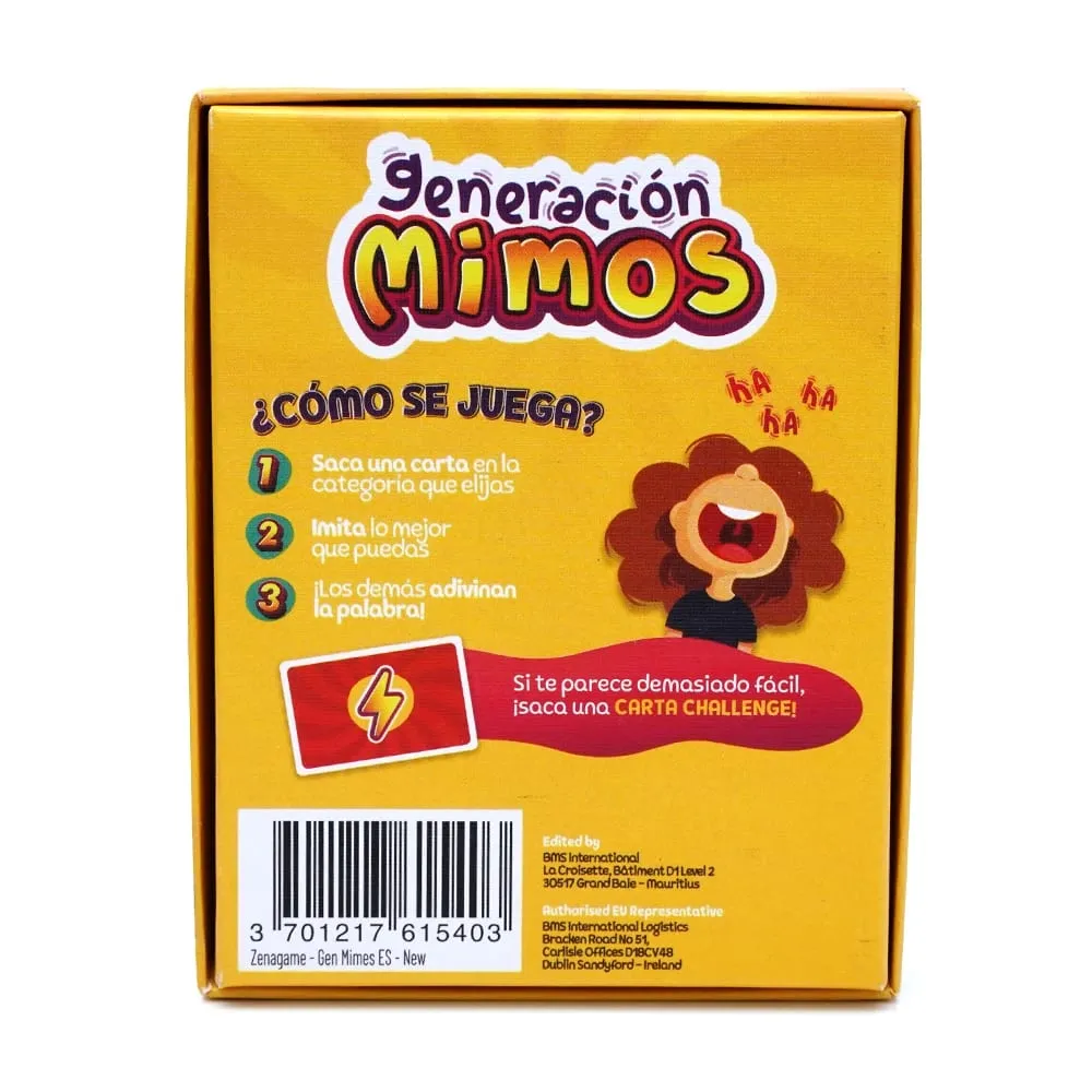 Generación Mimos Juego de Mesa Familiar Divertido con 400 Mímicas para Niños y Adultos Juego de Cartas de Mímica — image 5