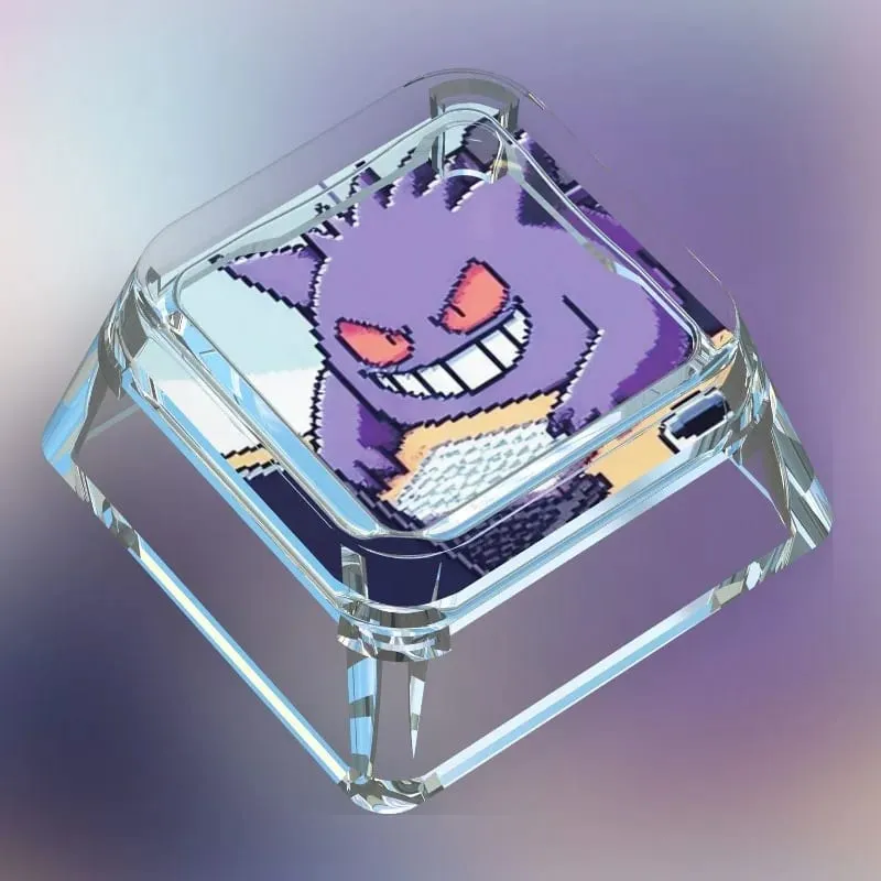Creative Workman Style Pokémon Doll Transparent Single Keycap Cartoon Cute Snorlax Pikachu Cross Axis Mechanical Keyboard Keycap — image 11