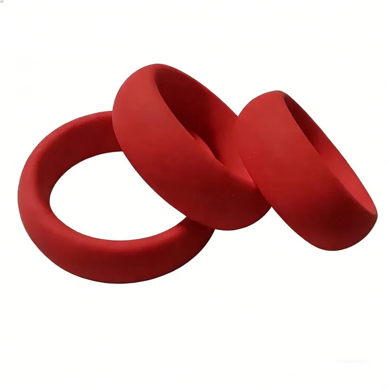 Male Penis Cock Ring Silicone Ball Stretcher Lock Delay Ejaculation Scrotum Testis Restraint Sex Toys for Men — image 1