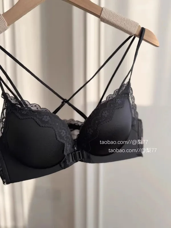 Petite Leopard Print Front Closure Bra Set Push Up Backless Sexy Party Lingerie Boost Bust Show Fuller Shape 32-38AB Top Selling