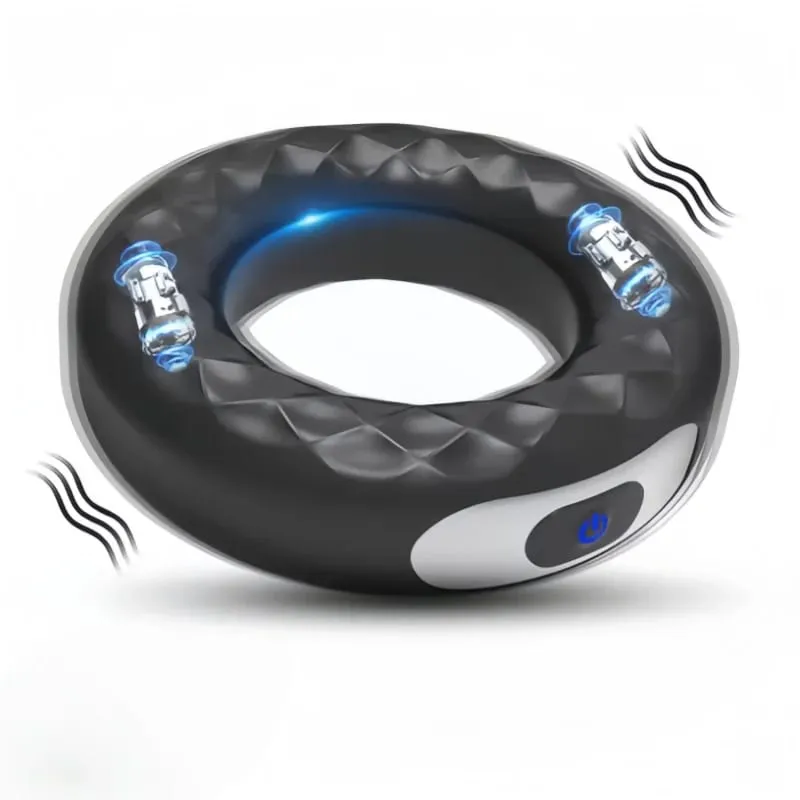 Vibrating Penis Cock Ring Penis erection Heating Vibrator Delay Ejaculation Penis massager 10-Frequency Vibration Men Sex Toys — image 7