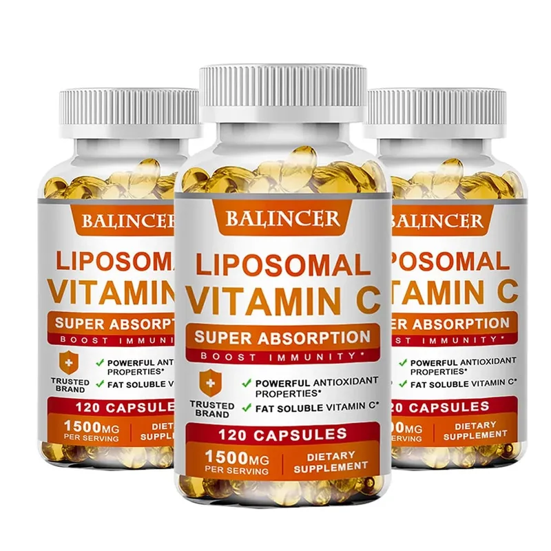 Liposomal Vitamin C รองรับสารต้านอนุมูลอิสระสุขภาพและภูมิคุ้มกัน การดูดซึมสูง Non-GMO Gluten Free – 120 แคปซูล — image 11