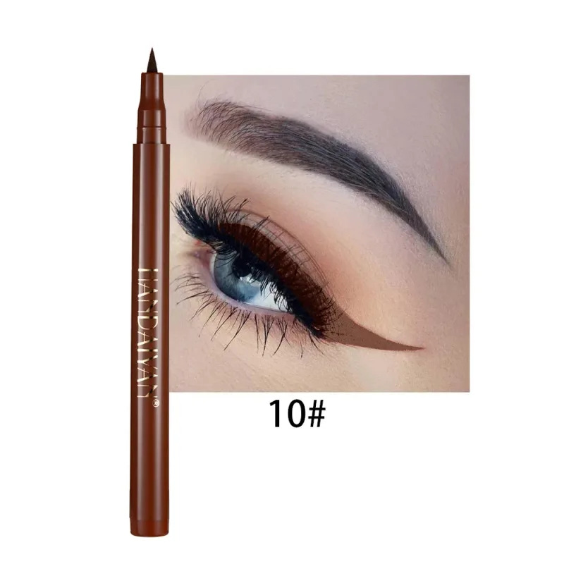 12 Colors Black Purple Liquid Eyeliner Pen Waterproof Big Eyes Makeup Smooth Quick-drying Matte Eye Liner Women Cosmetics Beauty