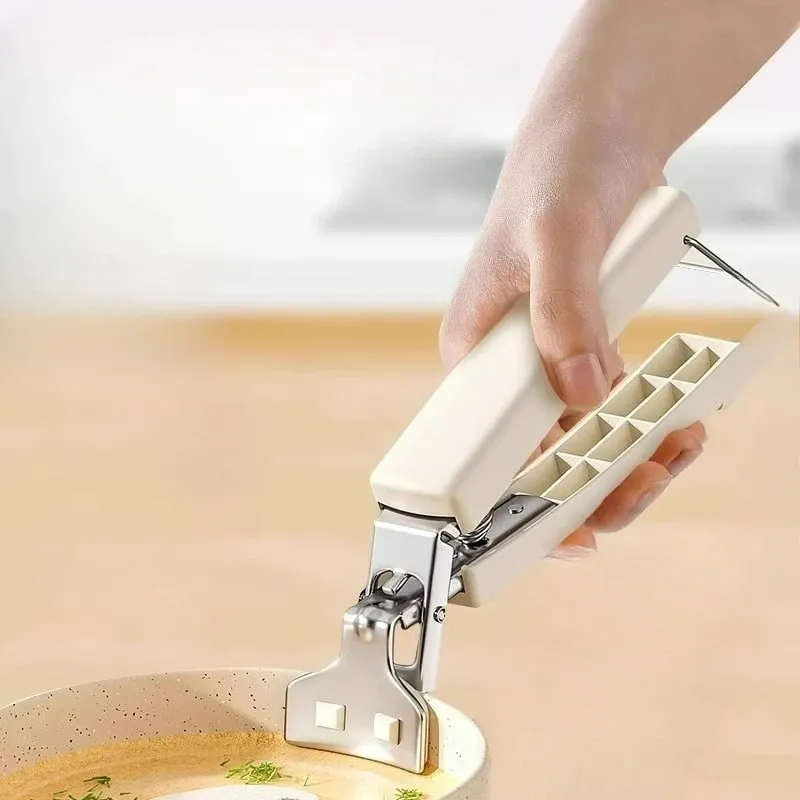 Heat Resistant Bowl Tongs Kitchen Utensils Steamer Stainless Steel Plate Elevator Cooking Safety Clamp Tool — image 3