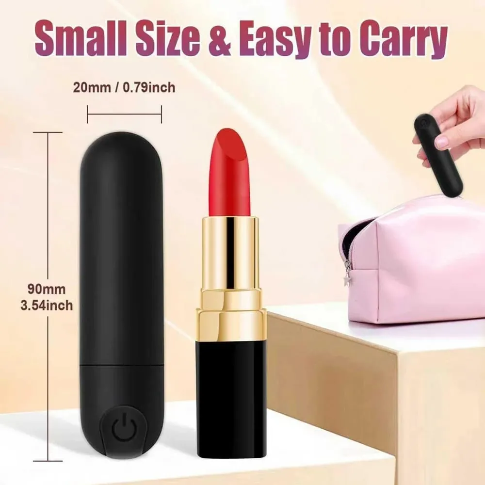 Silicone Bullet Vibrator Female Nipple Clitorals Stimulator Mini Vaginal Anal Massager Fully Waterproof Adult Sex Toys for Women — image 4