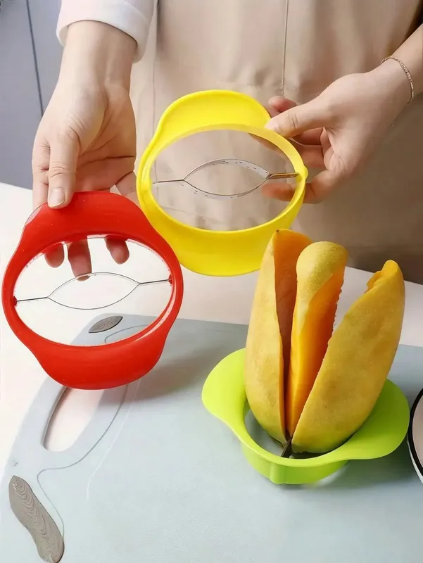 1 Piece Mango Peeler Mango Slicer Peeler and Peeling Tool Mango Divider Fruit Slices Peeler Ergonomic Mango — image 2