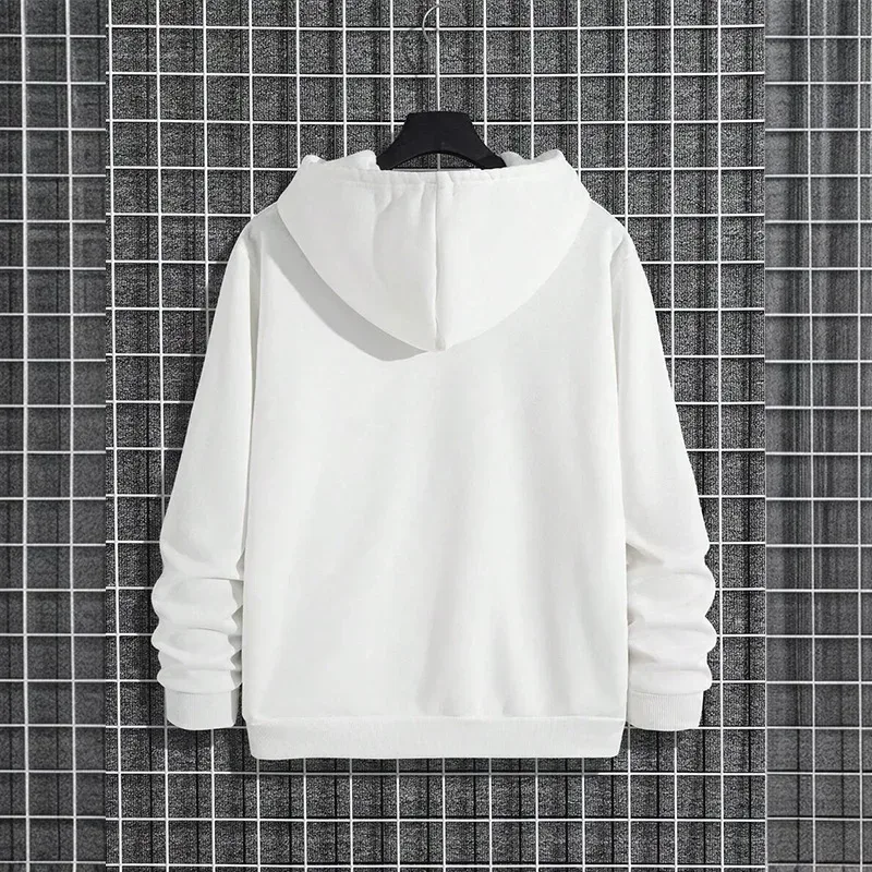 2025 Fall/winter New Arrival Men's Hoodie High Quality Solid Color Hooded Sweatshirt Male Home Outdoor Casual Fashion Pullover