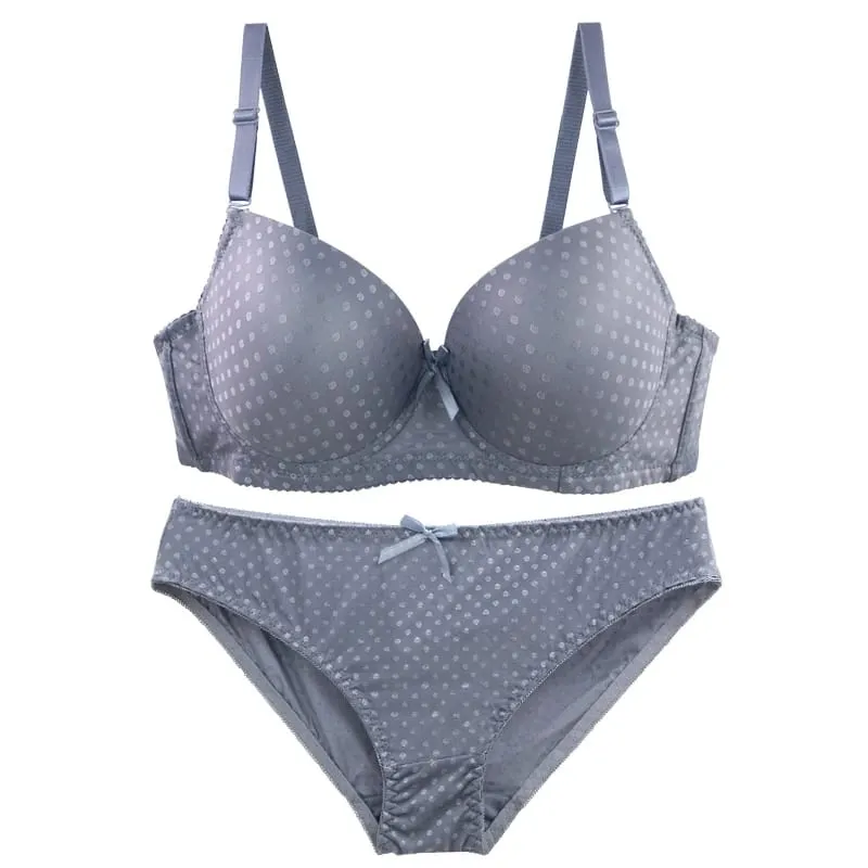 DaiNaFang Women Lace Shaping BCD Cup Bra Set Thin Mold Cup 3 Rows Hook Back Anti Armpit Fat Push Up Lingerie — image 2
