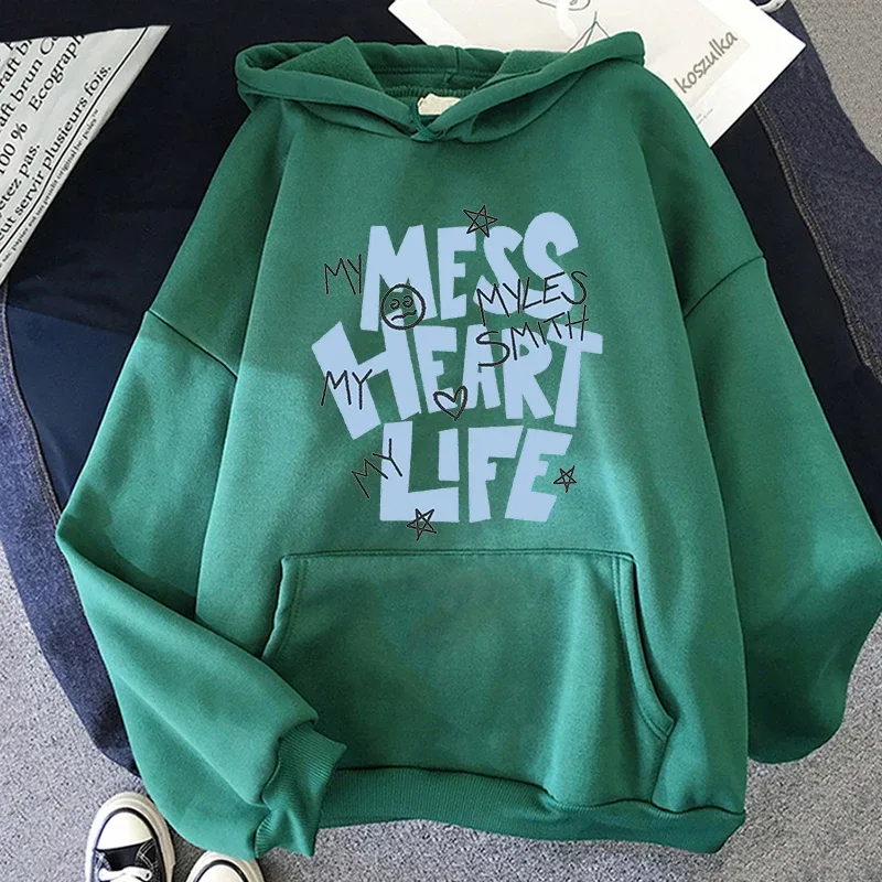 Myles Smith My Mess Tour Hoodies High Street with Hooded Long Sleeve Sweatshirts Hip Hop Unisex Casual Popular Trends Clothing — image 4