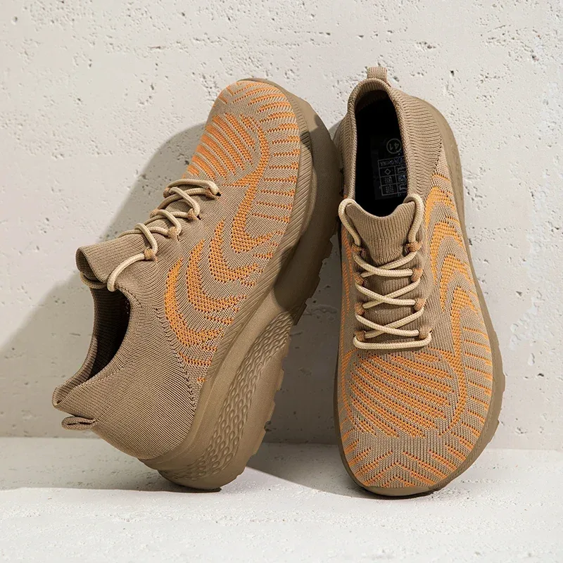 Unisex Men Sneakers Barefoot Casual Wide Last Fashionable Canvas Flat Board Shoe New Wide Toe Breathable Mesh Running Shoes — image 4