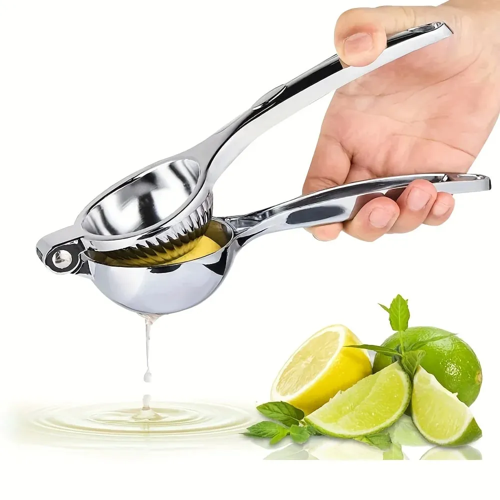 1pc Stainless Steel Lemon Juicer - Manual Efficient Juice Press Easy to Use for Home Use Fits Various Fruits Easy to Clean — image 1