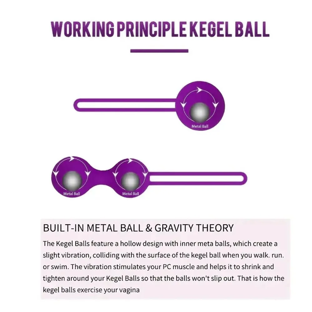 Silicone Smart Geisha Kegel Ball Beads Vaginal Ball Sex Toys for Women Simulator Vagina Chinese Ben Wa Ball Tightening Exerciser — image 4