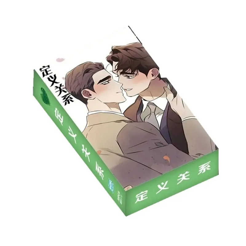 55Pcs/Set Define The Relationship Manhwa Photocards Male Character Laser Lomo Cards BL Manga for Fans Collectible Gift — image 6