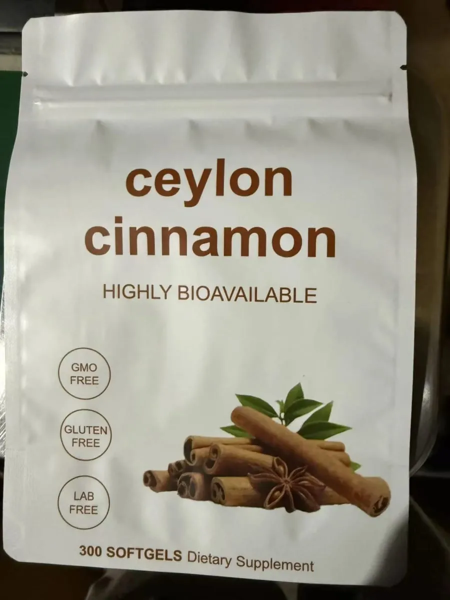 300pcs Ceylon Cinnamon Softgels Pure Ingredients Dietary Supplement for Balanced Nutrition Immune Support Easy Digest — image 4