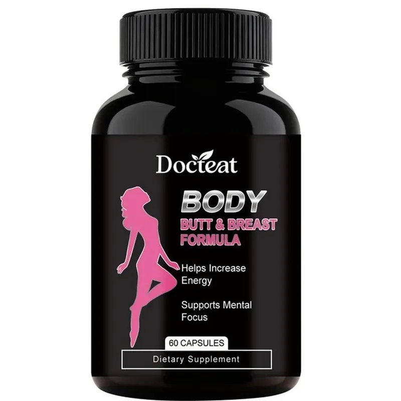 Docteat Body Butt & Breast Formula Capsules Helps Increase Energy and Supports Mental Focus with Creatine and Whey 60 Capsules