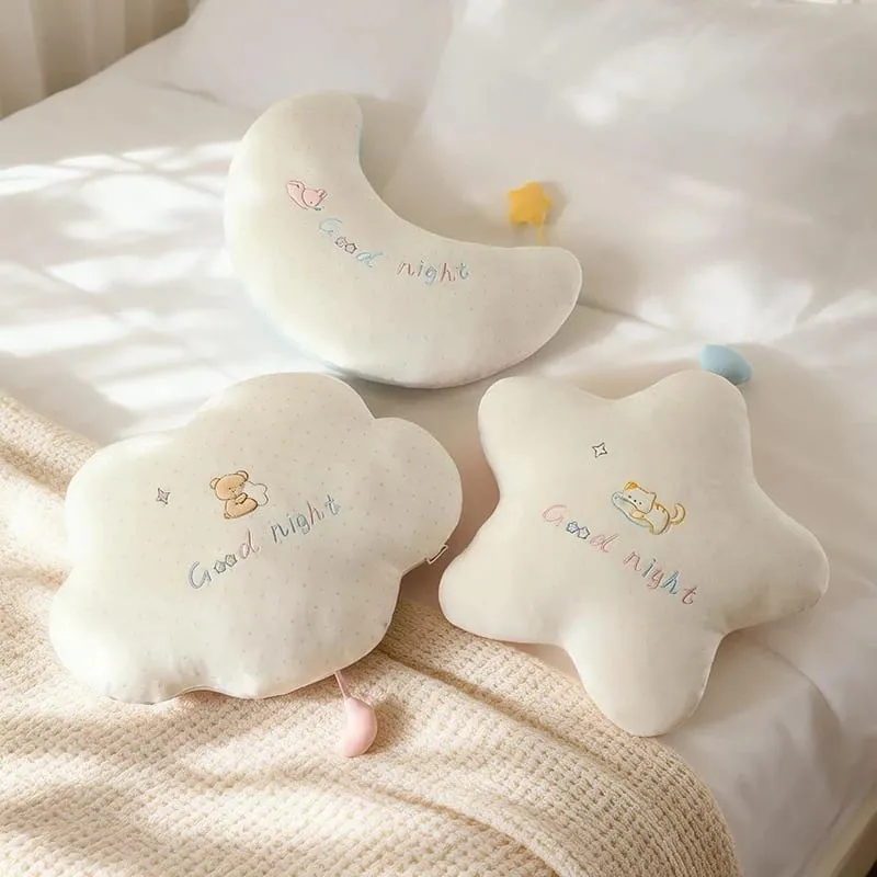 New Stuffed Cloud Moon Star Plush Pillow Soft Cushion Toys For Children Baby Kids Girl Christmas Gift Room Car Decor — image 7