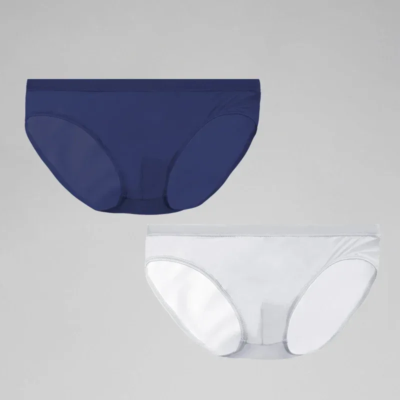 Ice silk underwear men's shorts summer breathable ultra-thin low waist trend personality SAO small triangle underwear bottom — image 2