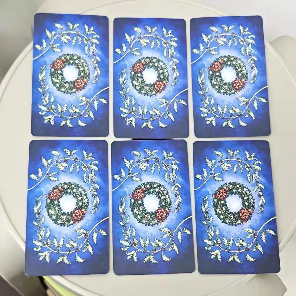 Yuletide Tarot Cards 78 PCS Christmas Holiday Winter Solstice Tarot Deck Divination Fortune Telling Oracle Board Game Gift — image 5