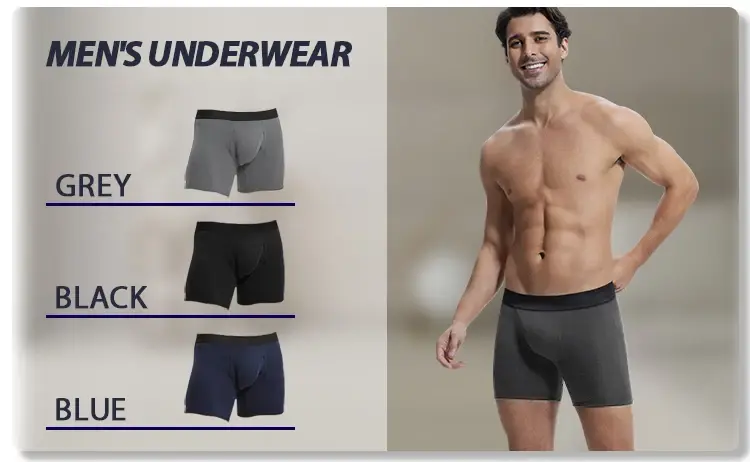 Drop shipping cotton men's incontinence underwear 200ML four-layer absorbent leak-proof menstrual incontinence underwear boxer — image 16