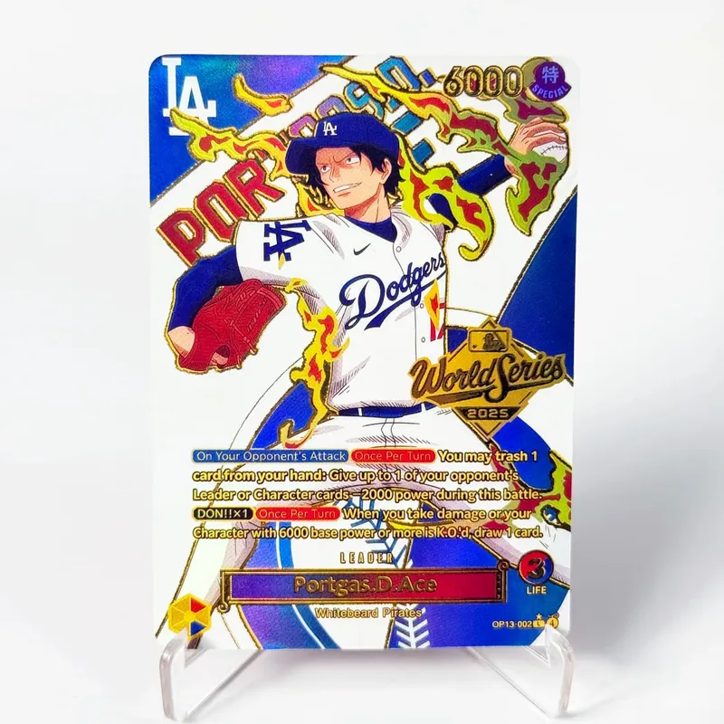 One Piece US College Basketball Luffy Promo Card Straw Hat Crew Anime Collectibles Replica High Quality Cards Foil Texture Card — image 7