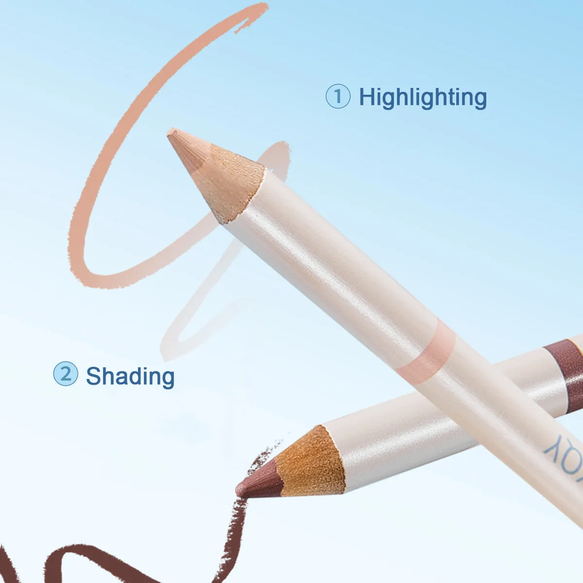Double Tip Aegyosal Pencil Highlighter Matte Under Eye Tear Bag Liner Arrow Pen Eyeshadow Stick Korean Make Up Women Cosmetics — image 6