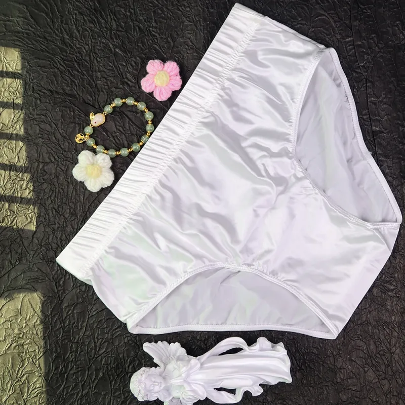 new Mens Briefs Underwear Satin-like Breathable Low-Rise Underpants Male Panties Men's glossy underwear — image 20