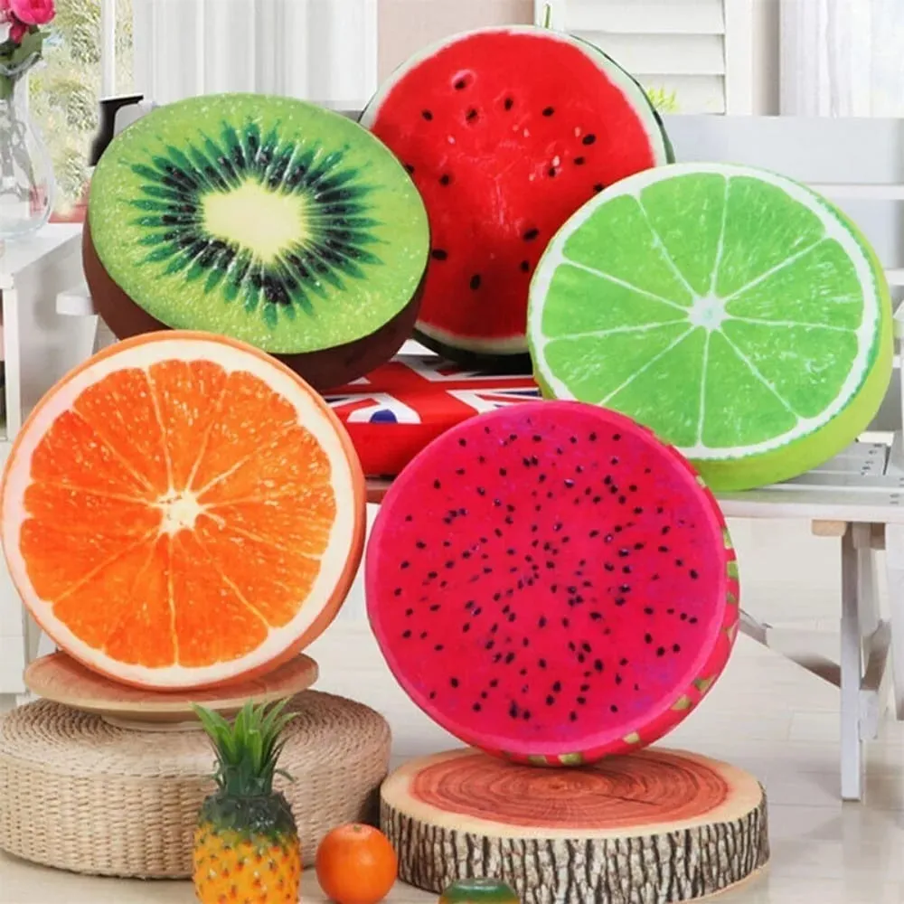 Soft Kindergarten Garden Dining Outdoor Funny Chair Cushions Seat Pads Round Pillow Fruit Seat Pads — image 2