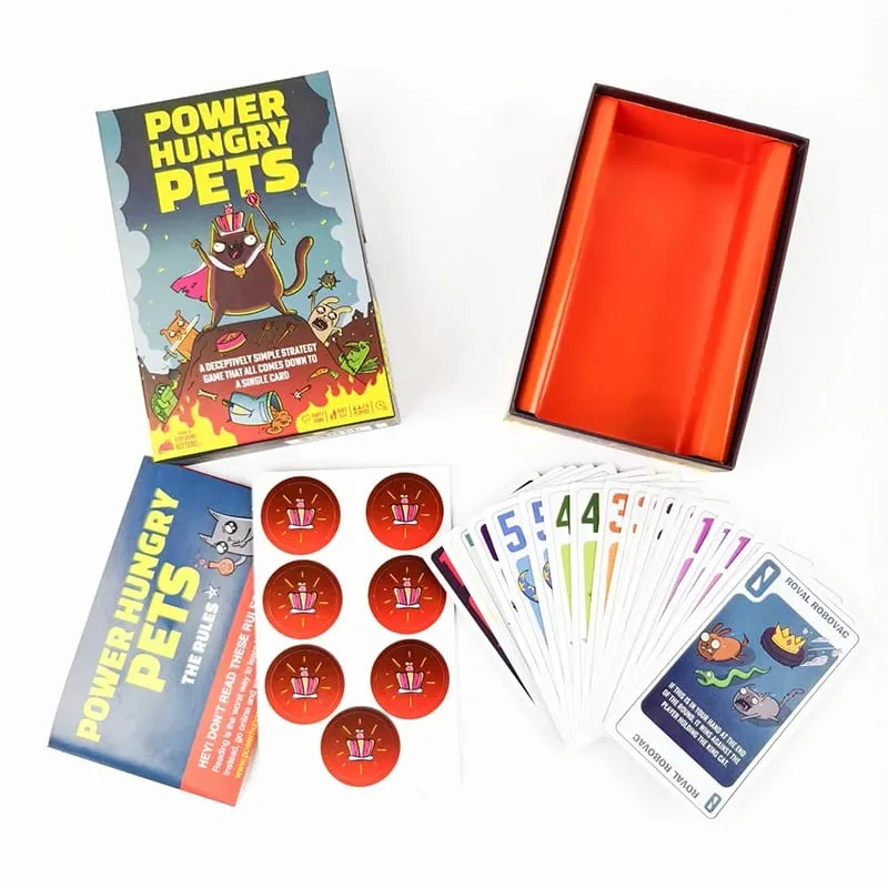 Family Gathering Power Hungry Pets Strategy Card Game Fun Board Game Cards — image 2