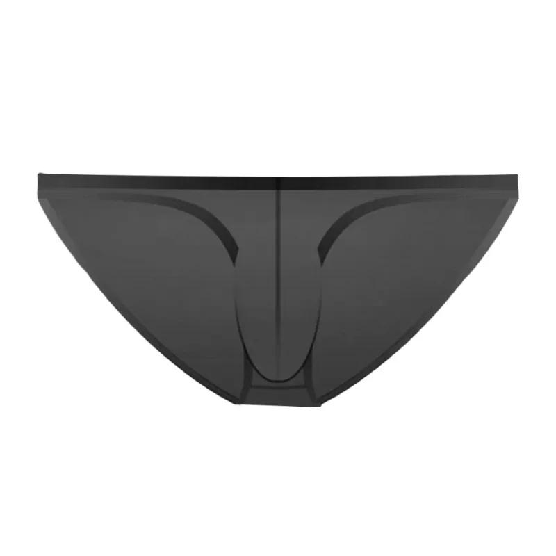 1PC Summer New Underwear Men's Ice Silk Briefs Ultra-thin Transparent Breathable Sexy Comfortable Low Waist Underpants For Men 3256809692642600 — image 6