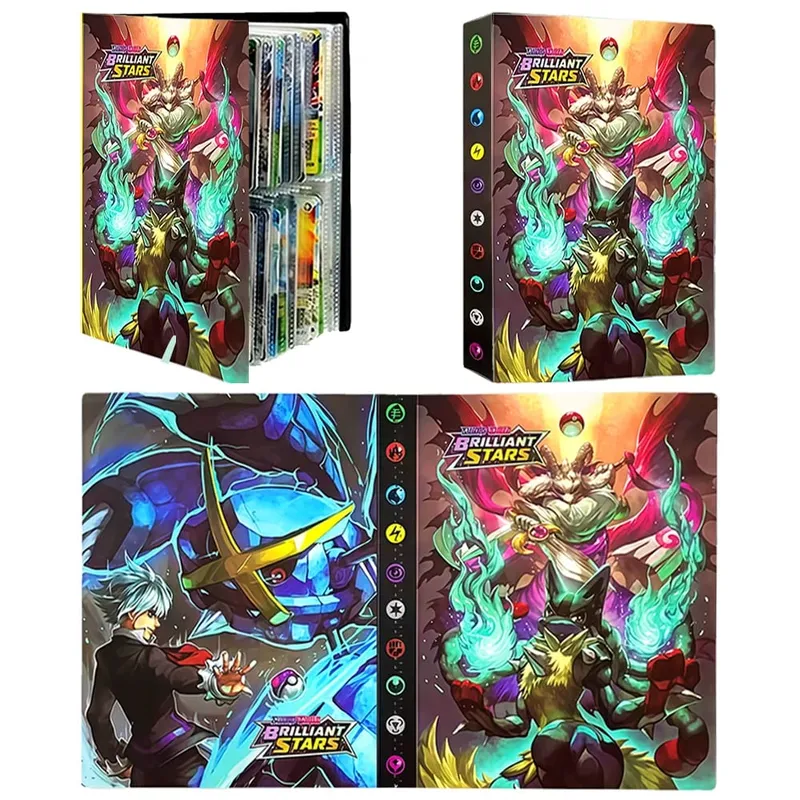 240/540PCS Pok é mon Cards Album Book Pokemon Game Charizard Card Album VMAX GX EX Holder Collection Binder Folder Kids Toy Gift — image 8