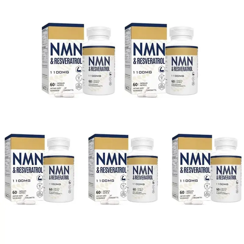 NMN & Resveratrol Capsules Antioxidant Complex Supplement with Black Pepper Extract 1100mg 60 Capsules — image 11