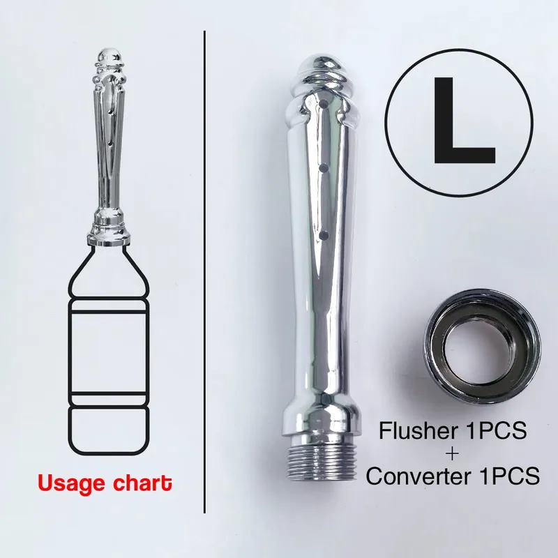 ABS anal vaginal douche Conversion head for outdoor use Posterior chamber irrigation multi-function plug-in shower sex toys — image 9