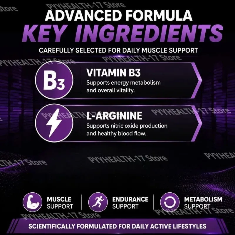 191XT Muscle Spray with Vitamin B3 L-Arginine and Tribulus Terrestris Extract for Muscle Support Endurance 30 ML — image 4