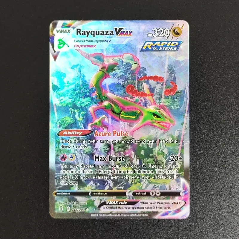 Pokemon Card PTCG Foil Proxy English Gengari Rayquaza Vmax Giratian Lugia V Mew Latias Latios EX Collectibles Trading Card Game — image 28