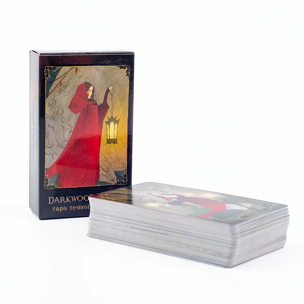 таро темного дерева Darkwood Tarot 78 Cards Deck Russian Visions Divination Edition Deck Board Playing Games 10.3x6CM — image 2