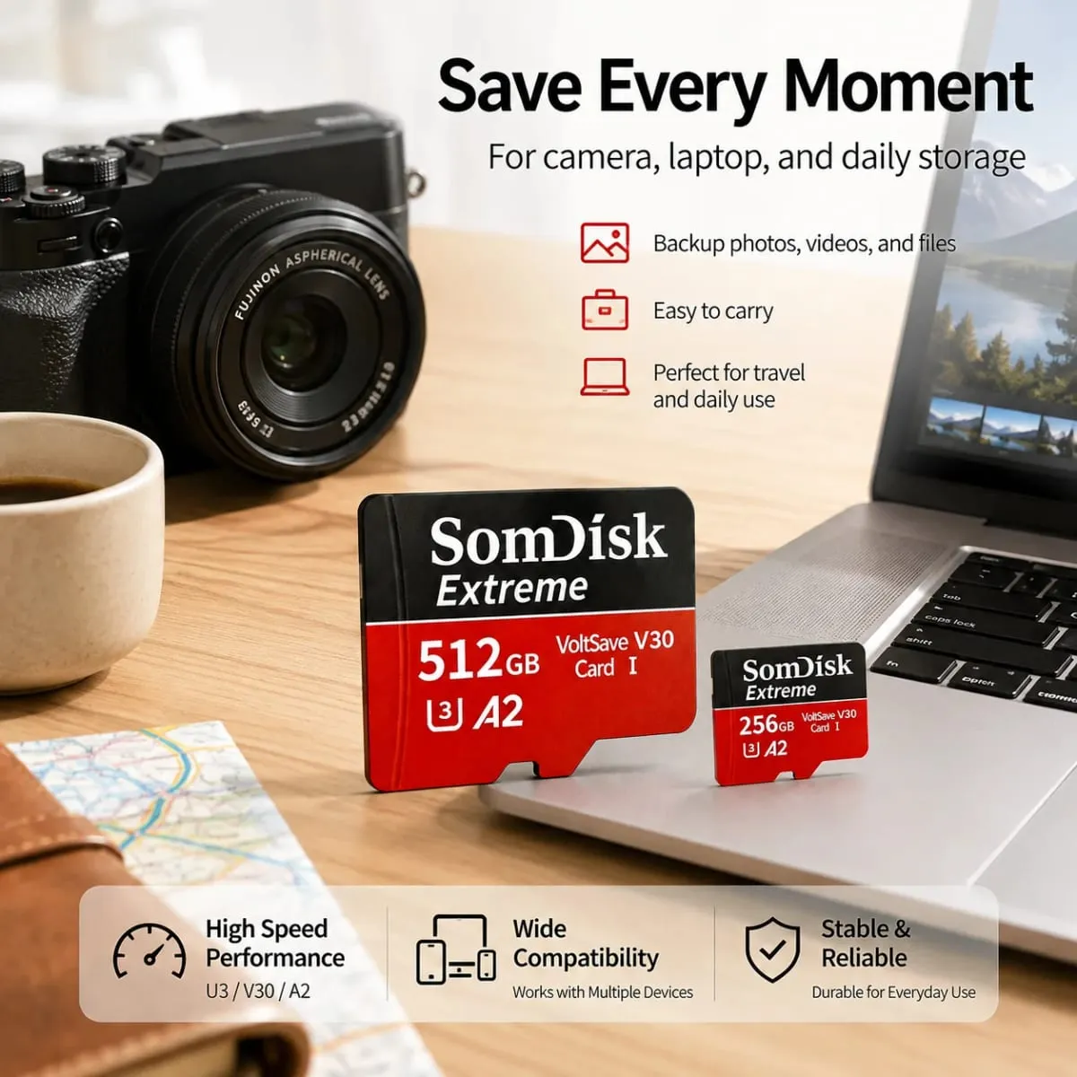 Micro TF/SD Card 512GB Large‑Capacity Memory Card 256GB 128GB SD Cards For Drone Dash Cam Tablet — image 4