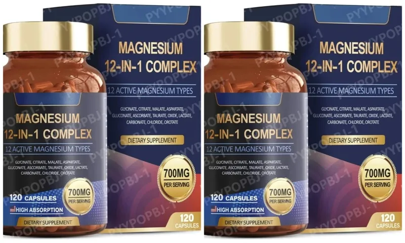 700 mg Magnesiumkomplex12-in-1-Magnesiumpräparat mit Glycinat, Citrat, Malatoxid, Taurat, Aspartat, Orotat, Magnesium — image 9
