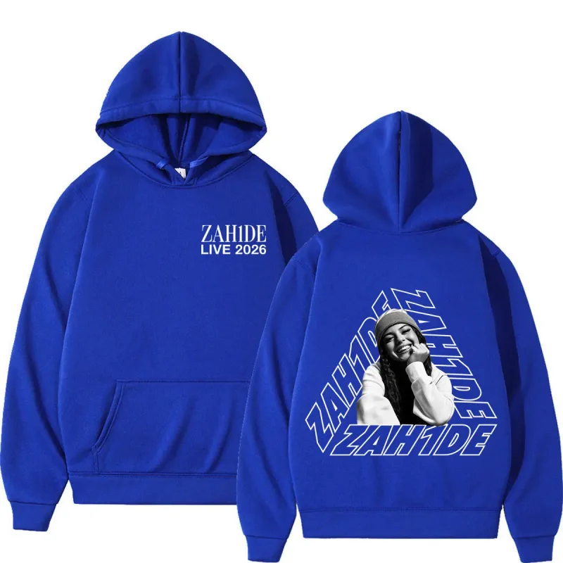 Singer Zahide Tour 2026 Merch Graphic Hoodies Men Women Fashion Autumn and Winter Hip-hop Loose Casual Vintage Sweatshirts Tops — image 11